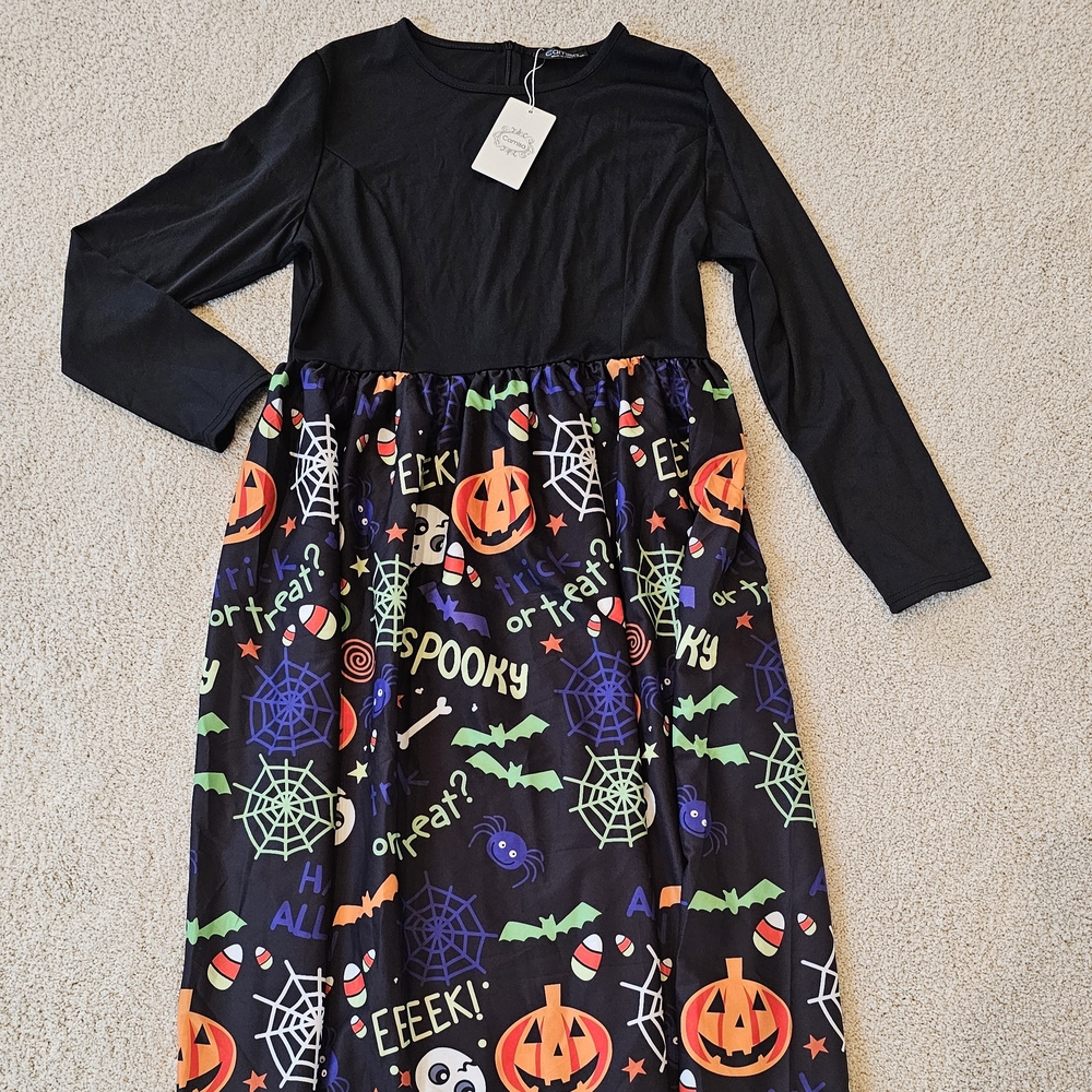 Kids Halloween Costume Dress - Black and Multicolor